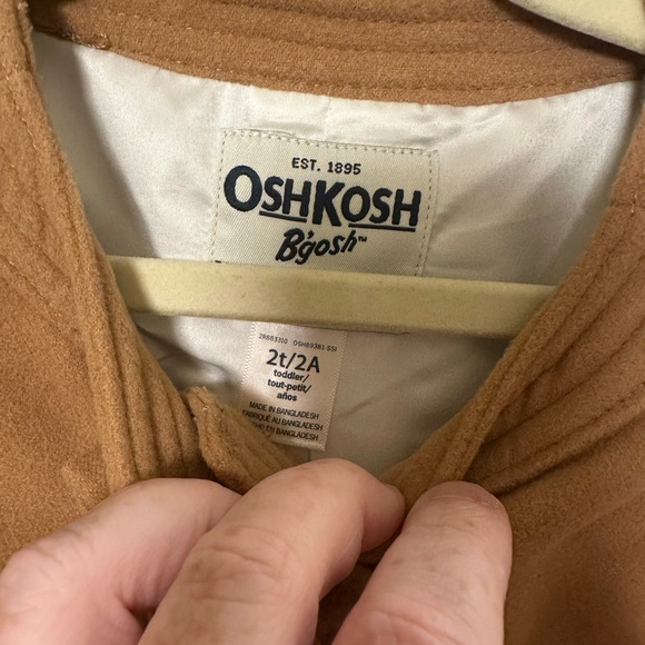 OshKosh B'gosh Toddler Girl Brown Pea Coat ๐งฅ | 2T - Picture 4 of 6